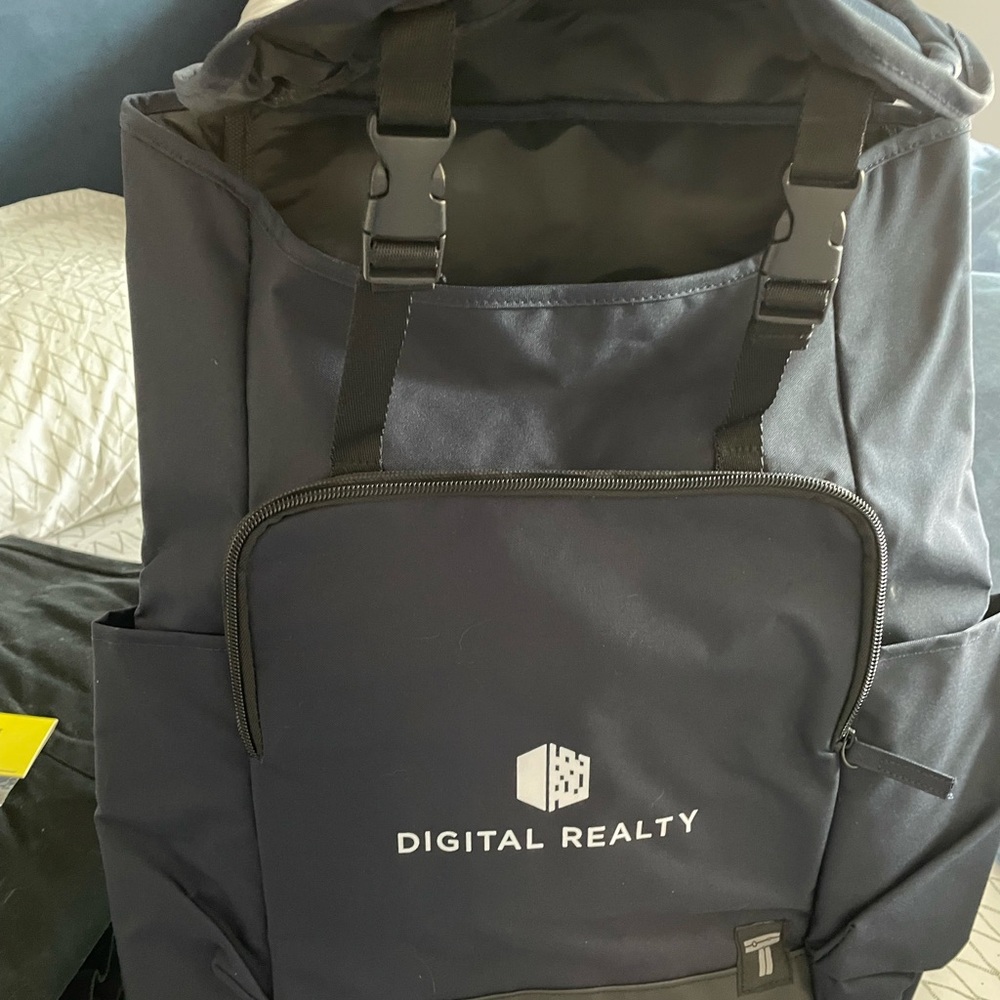 Navy Backpack - corporate branded